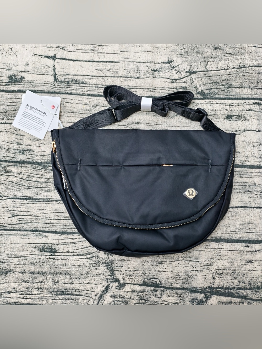 Lululemon Festival Bag 5L • Black/Gold • New